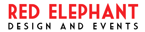 Red Elephant Design and Events Logo