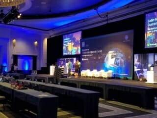 Beautiful lighting and comfortable seating